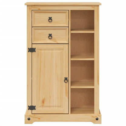 vidaXL Badschrank Corona 70x33x110 cm Massivholz Kiefer