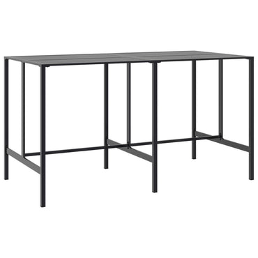 vidaXL Bartisch Schwarz 200x100x110 cm Pulverbeschichteter Stahl