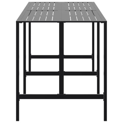 vidaXL Bartisch Schwarz 200x100x110 cm Pulverbeschichteter Stahl