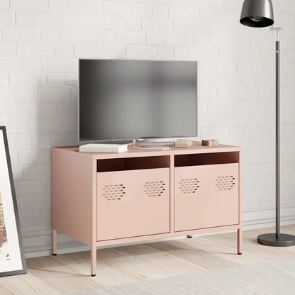 vidaXL TV-Schrank Rosa 68x39x43,5 cm Kaltgewalzter Stahl