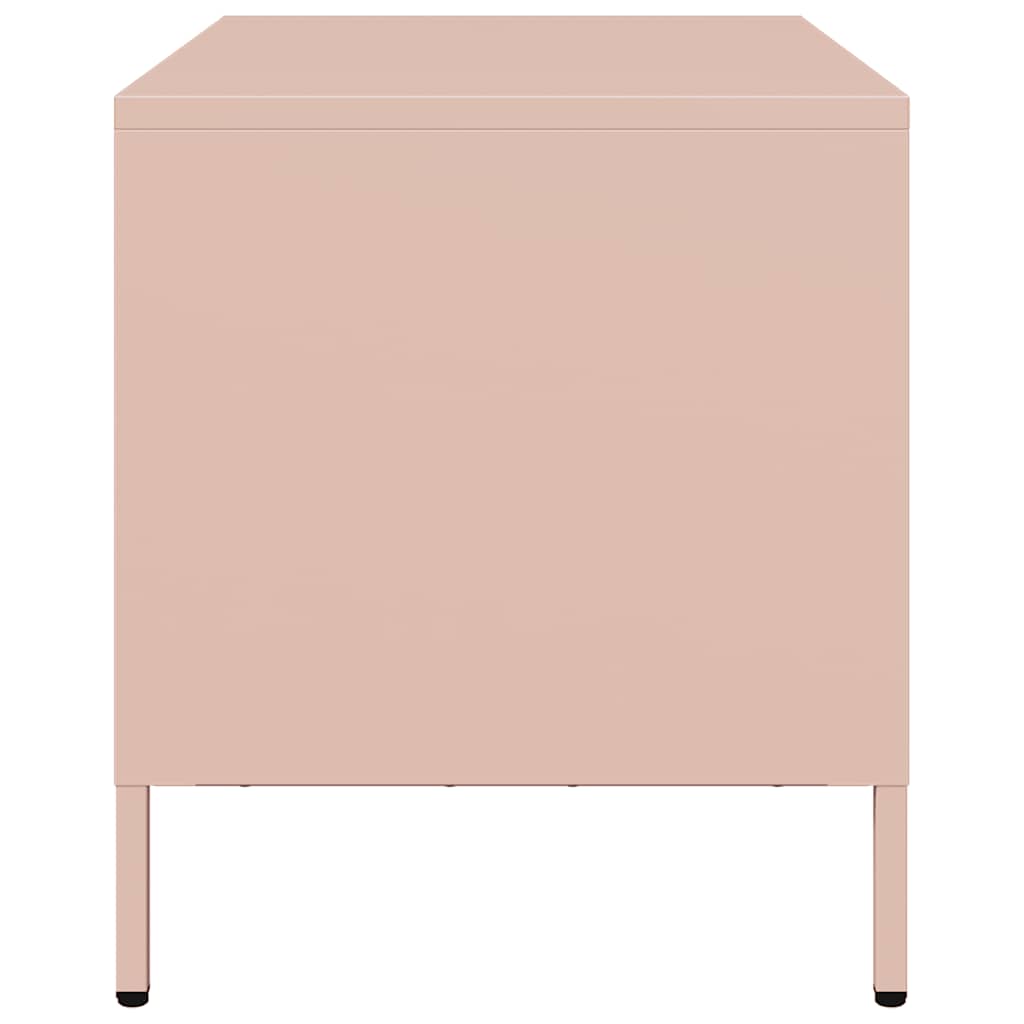 vidaXL TV-Schrank Rosa 68x39x43,5 cm Kaltgewalzter Stahl