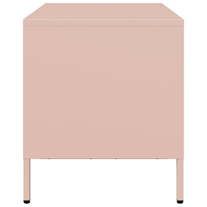vidaXL TV-Schrank Rosa 68x39x43,5 cm Kaltgewalzter Stahl