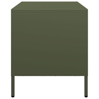 vidaXL TV-Schrank Olivgrün 68x39x43,5 cm Kaltgewalzter Stahl