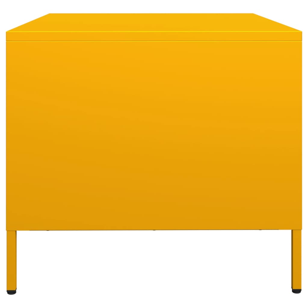 vidaXL TV-Schrank Senfgelb 68x50x43,5 cm Kaltgewalzter Stahl