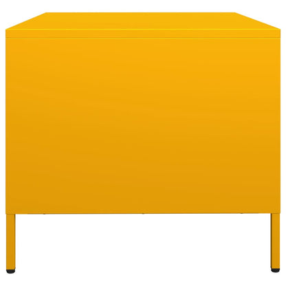 vidaXL TV-Schrank Senfgelb 68x50x43,5 cm Kaltgewalzter Stahl