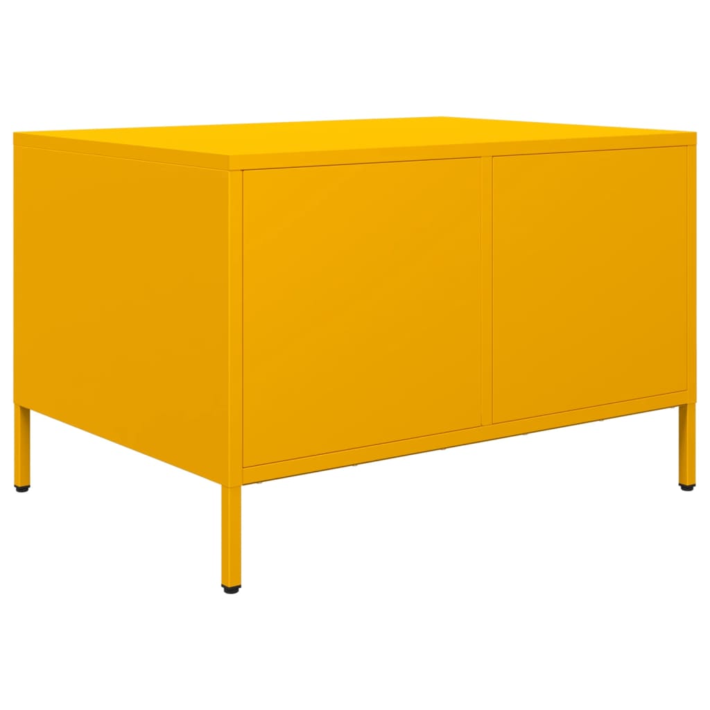 vidaXL TV-Schrank Senfgelb 68x50x43,5 cm Kaltgewalzter Stahl