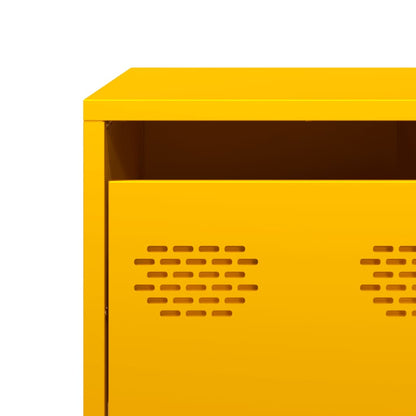 vidaXL TV-Schrank Senfgelb 68x50x43,5 cm Kaltgewalzter Stahl