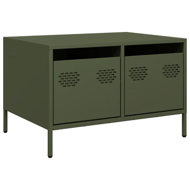 vidaXL TV-Schrank Olivgrün 68x50x43,5 cm Kaltgewalzter Stahl