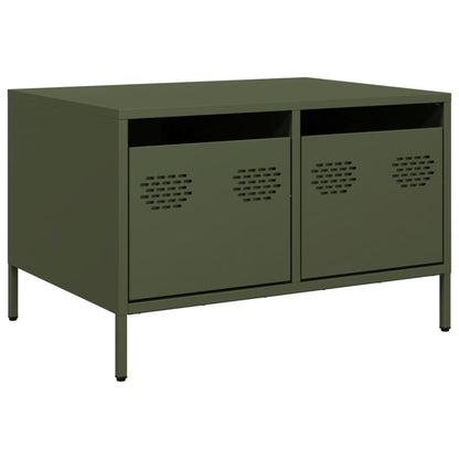 vidaXL TV-Schrank Olivgrün 68x50x43,5 cm Kaltgewalzter Stahl