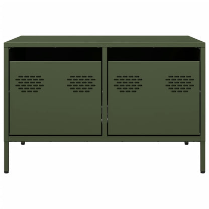 vidaXL TV-Schrank Olivgrün 68x50x43,5 cm Kaltgewalzter Stahl