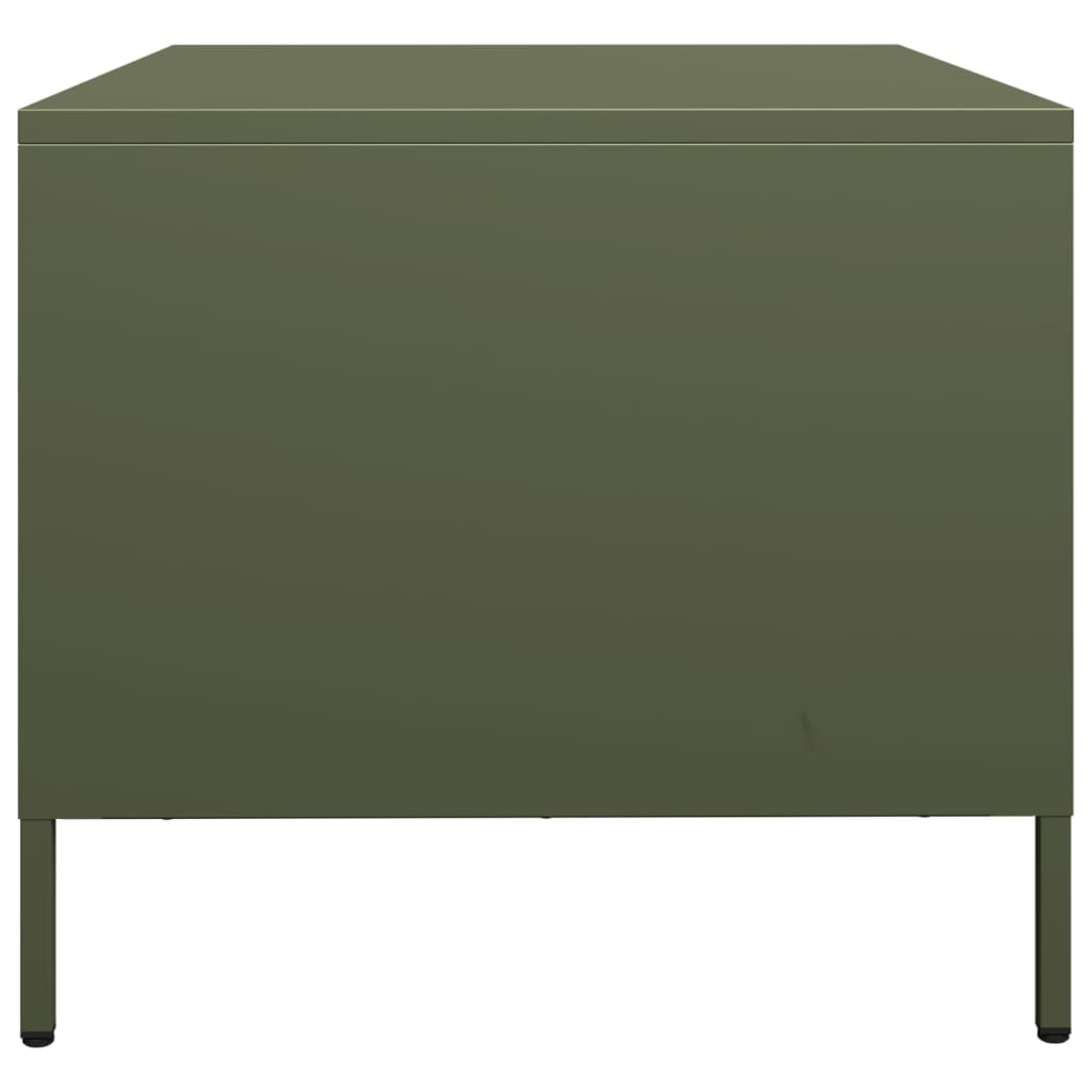 vidaXL TV-Schrank Olivgrün 68x50x43,5 cm Kaltgewalzter Stahl