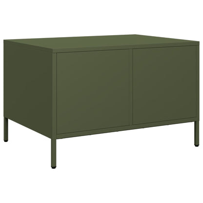 vidaXL TV-Schrank Olivgrün 68x50x43,5 cm Kaltgewalzter Stahl