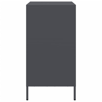 vidaXL Sideboard Anthrazit 68x39x73,5 cm Kaltgewalzter Stahl