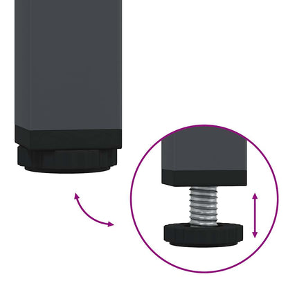 vidaXL Table basse anthracite 101,5x50x43,5 cm Acier laminé à froid