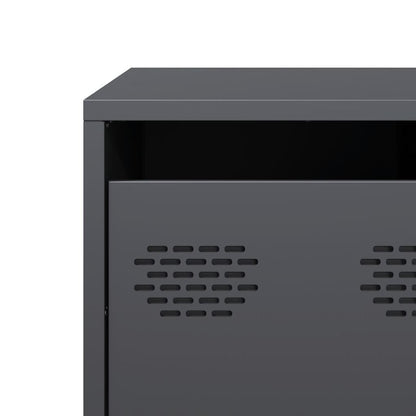 vidaXL Table basse anthracite 101,5x50x43,5 cm Acier laminé à froid