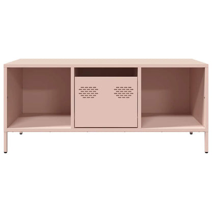 vidaXL Couchtisch Rosa 101,5x50x43,5 cm Kaltgewalzter Stahl