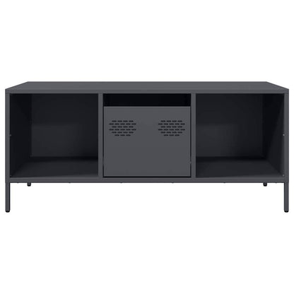 vidaXL Table basse anthracite 101,5x50x43,5 cm Acier laminé à froid