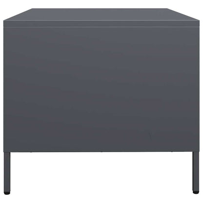 vidaXL Table basse anthracite 101,5x50x43,5 cm Acier laminé à froid