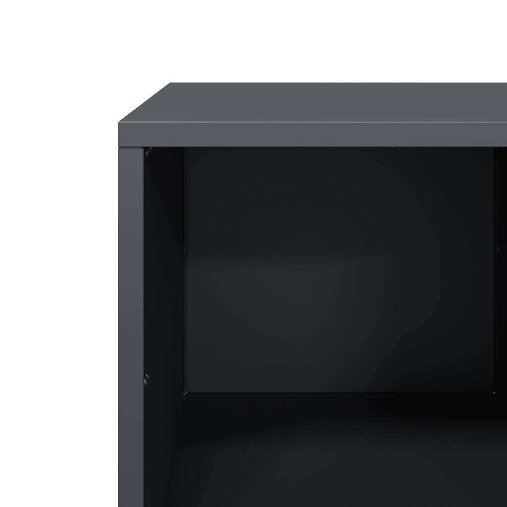 vidaXL Table basse anthracite 101,5x50x43,5 cm Acier laminé à froid