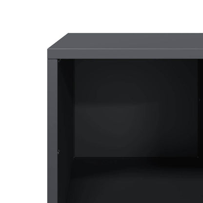 vidaXL Table basse anthracite 101,5x50x43,5 cm Acier laminé à froid