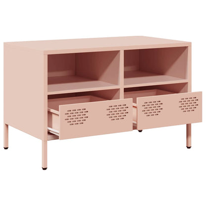 vidaXL TV-Schrank Rosa 68x39x43,5 cm Kaltgewalzter Stahl