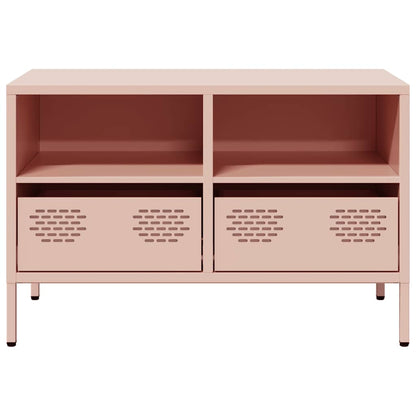 vidaXL TV-Schrank Rosa 68x39x43,5 cm Kaltgewalzter Stahl