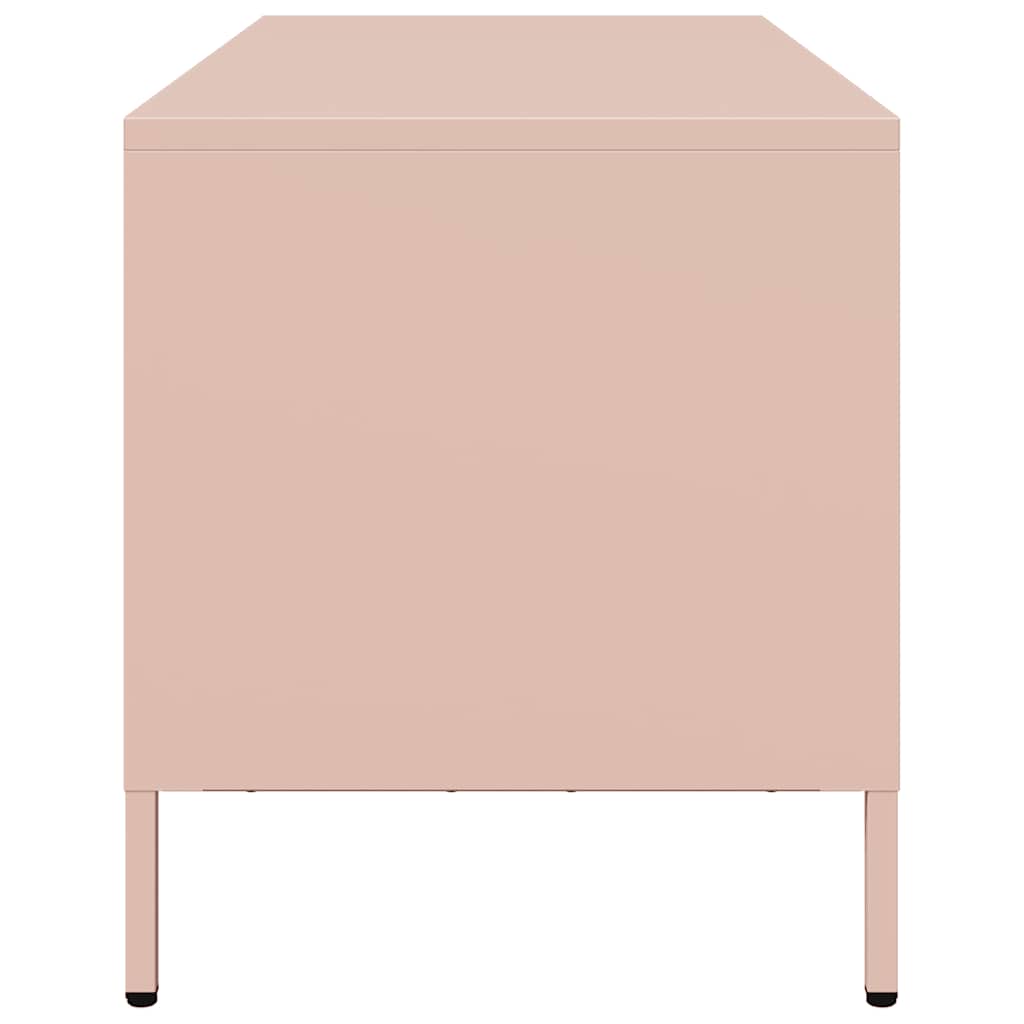 vidaXL TV-Schrank Rosa 68x39x43,5 cm Kaltgewalzter Stahl