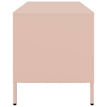 vidaXL TV-Schrank Rosa 68x39x43,5 cm Kaltgewalzter Stahl