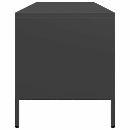 vidaXL Meuble TV Noir 135x39x43,5 cm Acier laminé à froid