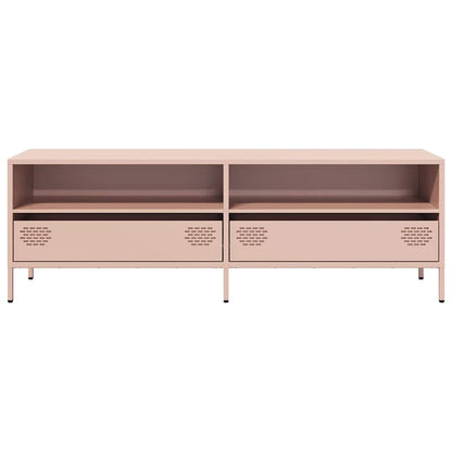 vidaXL TV-Schrank Rosa 135x39x43,5 cm Kaltgewalzter Stahl