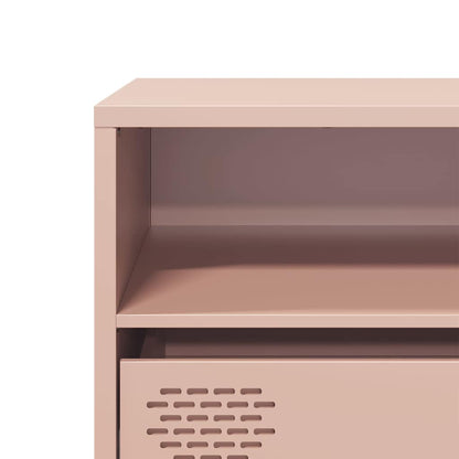 vidaXL TV-Schrank Rosa 135x39x43,5 cm Kaltgewalzter Stahl
