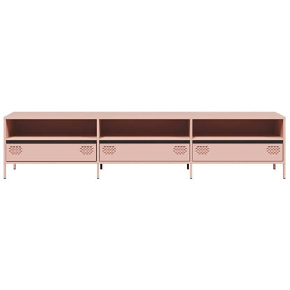 vidaXL TV-Schrank Rosa 202x39x43,5 cm Kaltgewalzter Stahl
