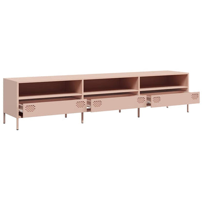 vidaXL TV-Schrank Rosa 202x39x43,5 cm Kaltgewalzter Stahl