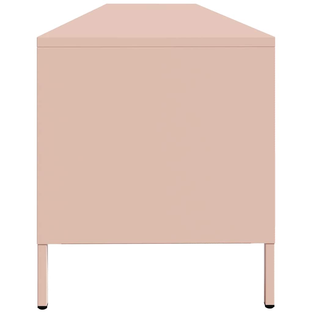 vidaXL TV-Schrank Rosa 202x39x43,5 cm Kaltgewalzter Stahl