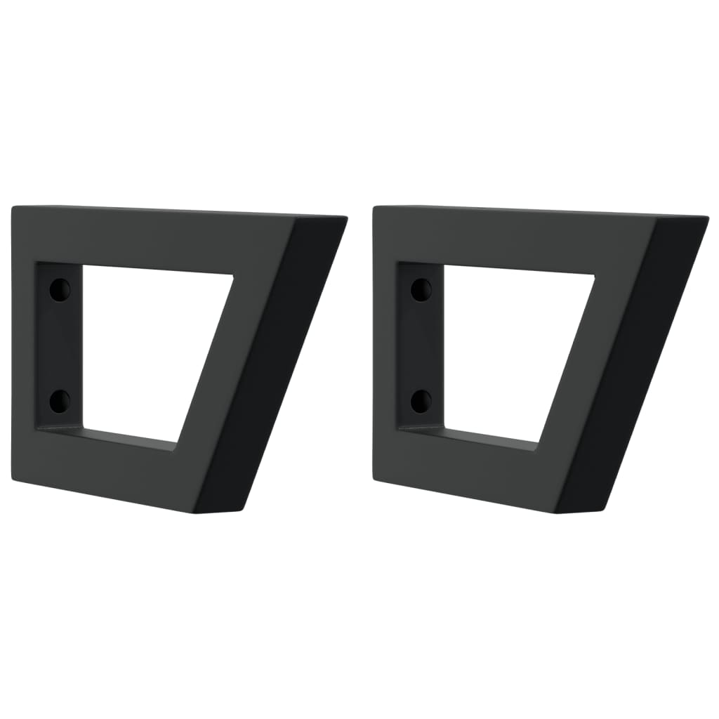 vidaXL Waschbeckenregal Wandmontage Stahl und Massivholz Buche