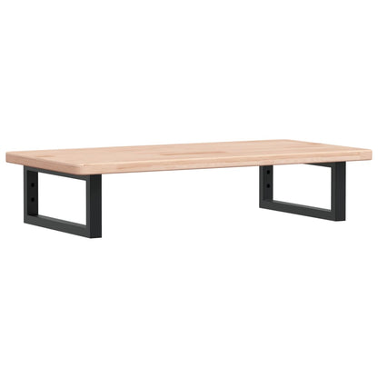 vidaXL Waschtischplatte mit Halterung Stahl und Massivholz Eiche