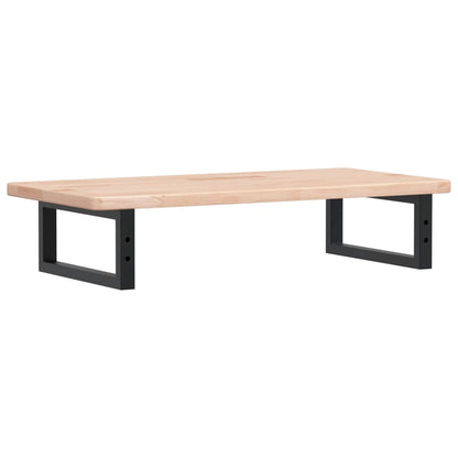vidaXL Waschtischplatte mit Halterung Stahl und Massivholz Eiche