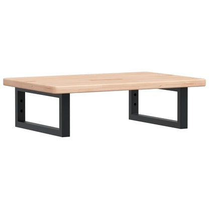 vidaXL Waschtischplatte mit Halterung Stahl und Massivholz Eiche