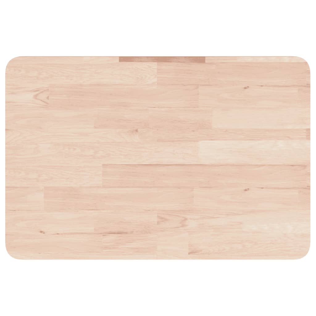 vidaXL Waschtischplatte mit Halterung Stahl und Massivholz Eiche