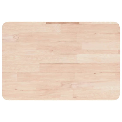 vidaXL Waschtischplatte mit Halterung Stahl und Massivholz Eiche