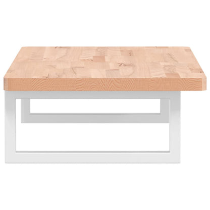vidaXL Waschbeckenregal Wandmontage Stahl und Massivholz Buche