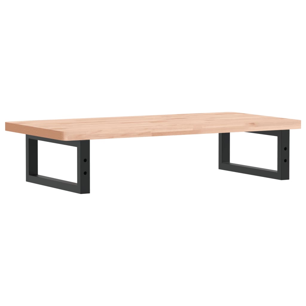 vidaXL Waschbeckenregal Wandmontage Stahl und Massivholz Buche