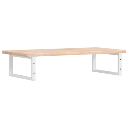 vidaXL Waschtischplatte mit Halterung Stahl und Massivholz Eiche