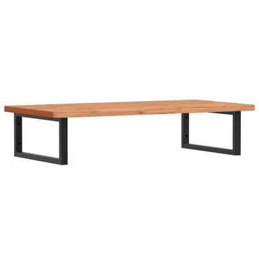 vidaXL Waschbeckenregal Wandmontage Stahl und Massivholz Buche