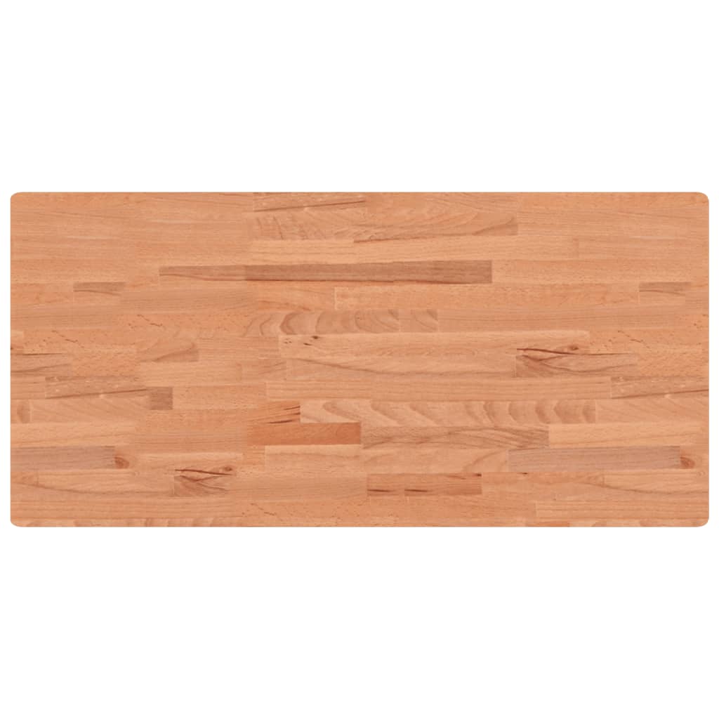 vidaXL Waschbeckenregal Wandmontage Stahl und Massivholz Buche