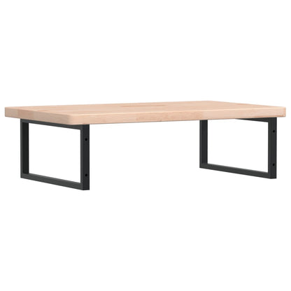 vidaXL Waschtischplatte mit Halterung Stahl und Massivholz Eiche