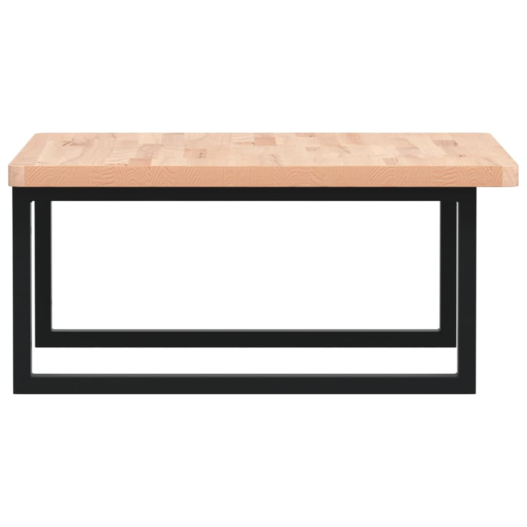 vidaXL Waschbeckenregal Wandmontage Stahl und Massivholz Buche