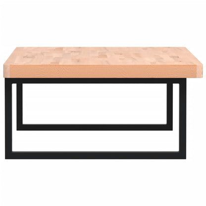 vidaXL Waschbeckenregal Wandmontage Stahl und Massivholz Buche