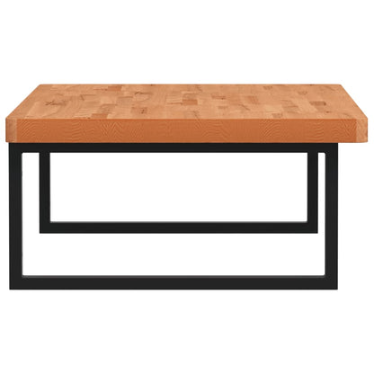 vidaXL Waschbeckenregal Wandmontage Stahl und Massivholz Buche