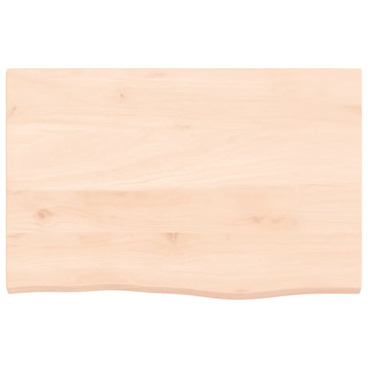 vidaXL Waschtischplatte mit Halterung Stahl und Massivholz Eiche